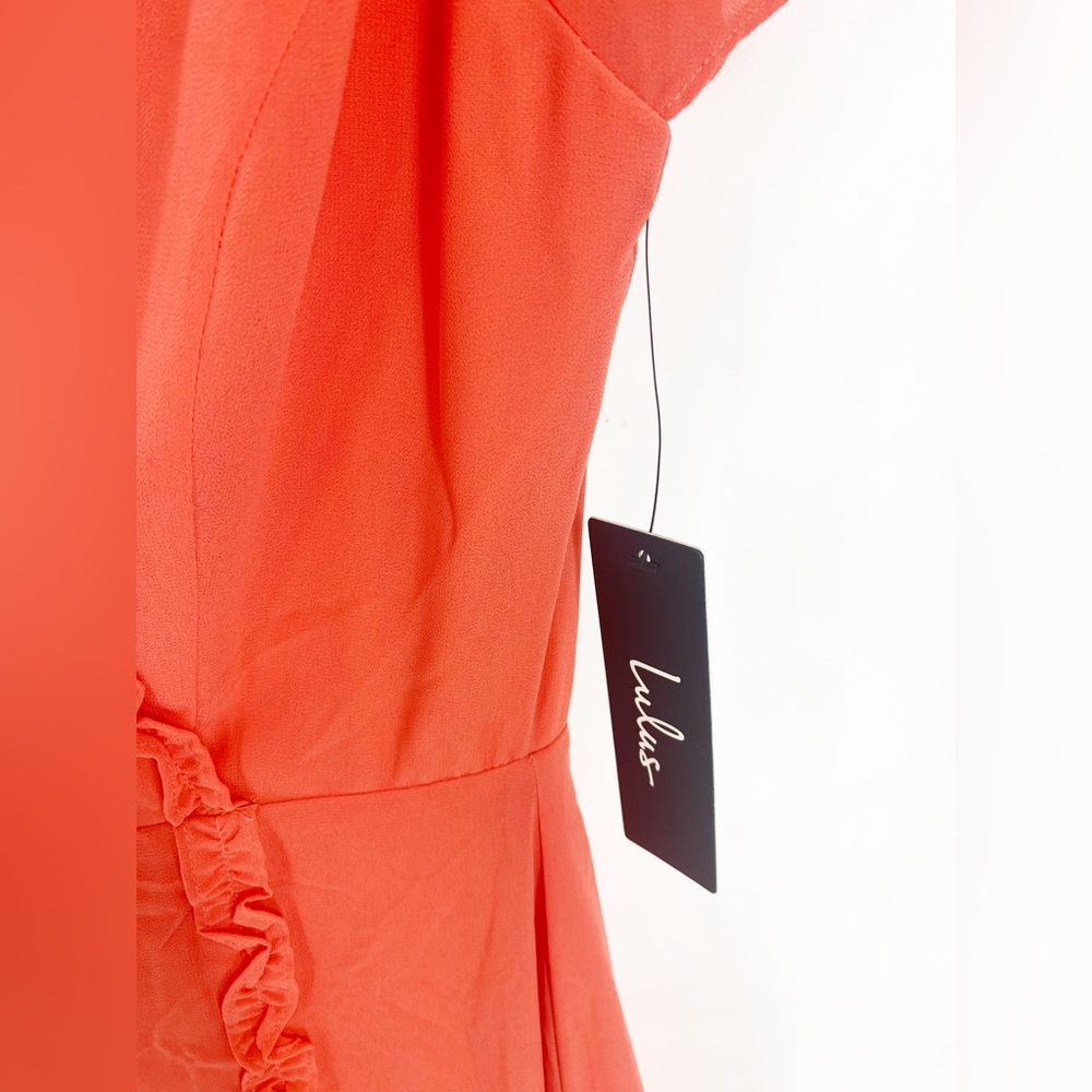 Lulu’s NWT Pour The Champagne Coral Maxi Dress S - Picture 9 of 12